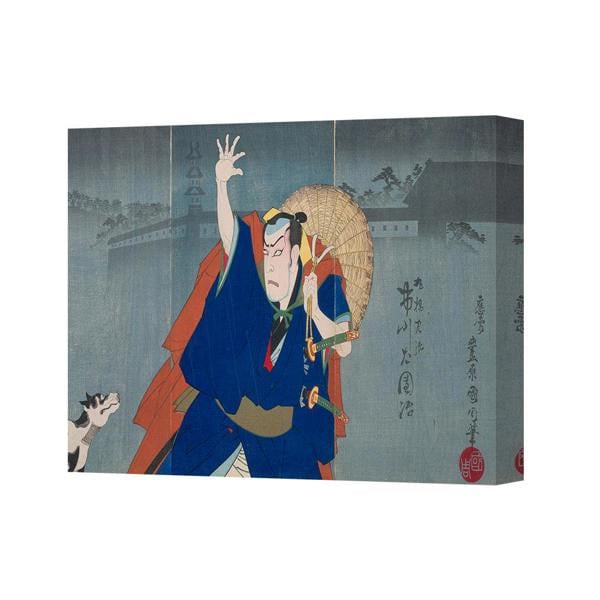 Benjamin Tate Design Ukiyo E Samurai Artwork On Canvas Print 4247 Japanese Woodblock Style