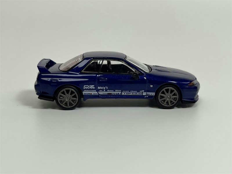 Mini GT Nissan Skyline GT R Top Secret VR32 Metallic Blue RHD 1:64 MGT00589R