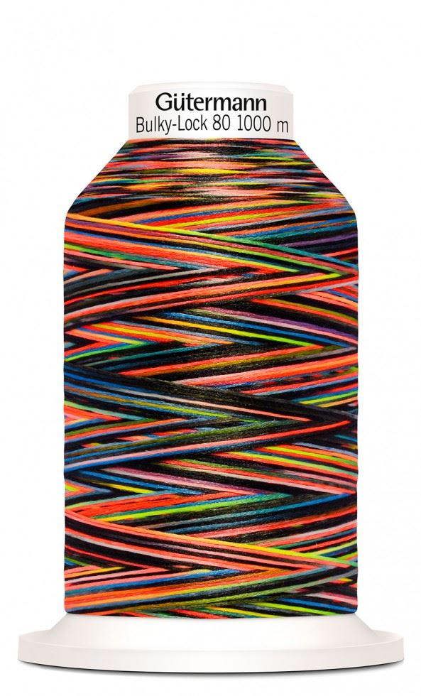 Gutermann Multicolour Bulky Lock 80 Overlocker Thread 1000m Thread Suitable For Dressmaking