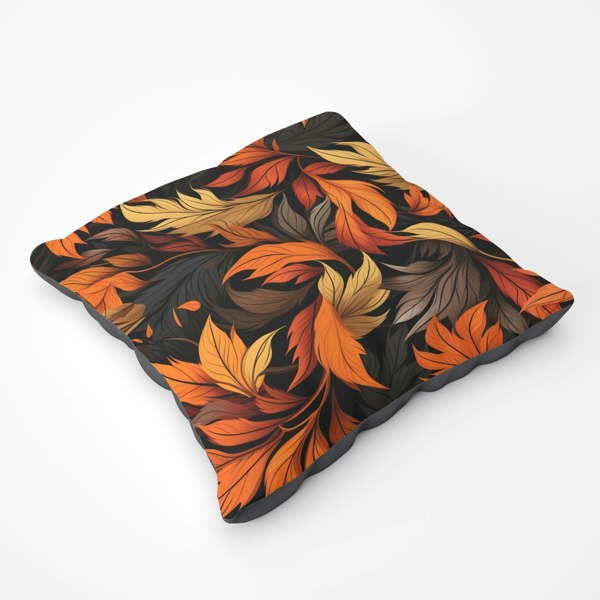 Warren Reed Autumn Leaves Design Floor Cushion