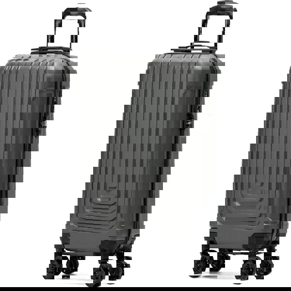 Flight Knight 55x35x20cm Cabin Carry Bag Hard Shell Suitcase 100+ Airline Approved