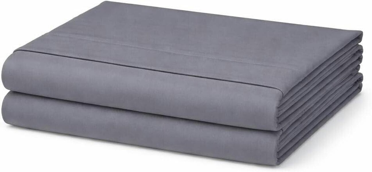 Night Zone Microfibre Flat Sheet – Ultra Soft Breathable Easy Care Bed Sheet - Grey