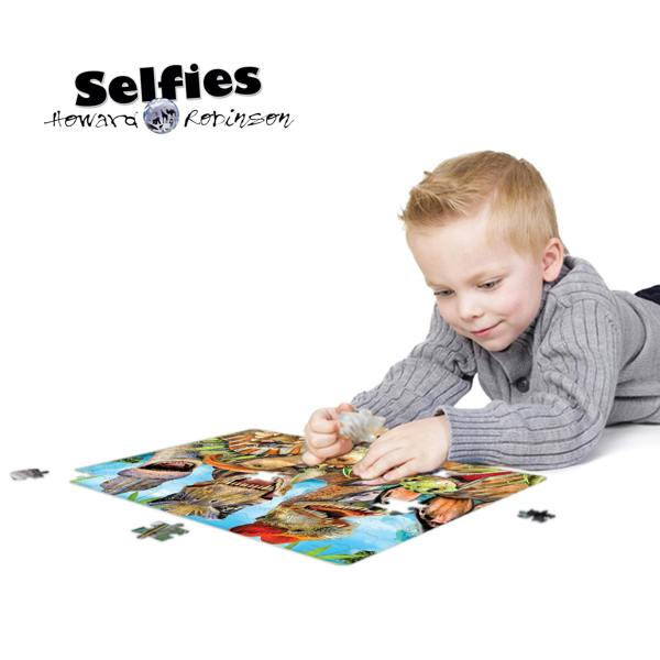 Prime 3D Puzzles Prime 3D Howard Robinson Dinosaur Selfie 150 Piece Puzzle