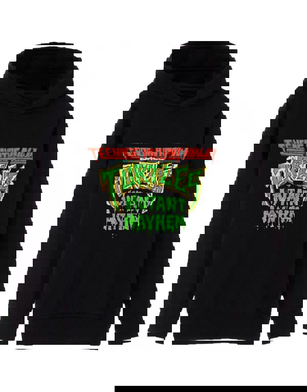 Teenage Mutant Ninja Turtles Boys Black Mutant Mayhem Logo Hoodie