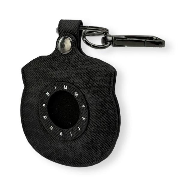 Nimmy Friends Nimmy Big Eye Cute Pet Pug Dog Face Airtag Keychain Black - N-XDY-YSK-09-A