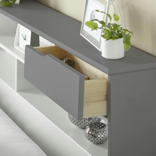 Bedmaster Fabio Grey Wooden Storage Bed