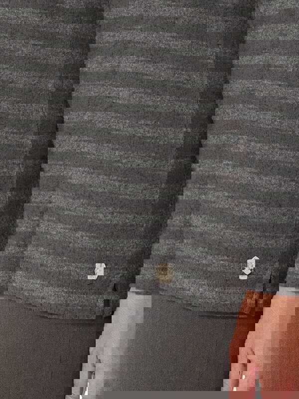 PennyPlain Supersoft Cowl Neck Top - Iron