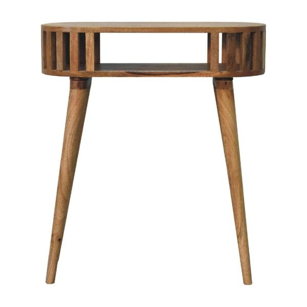 Wyld Haus Kailua Slated Mango Wood Open Console Table