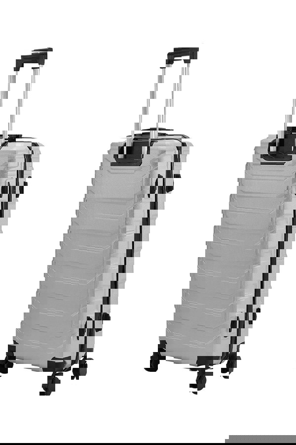 Living and Home Rolling Hardshell Luggage Travel Suitcase, 24" Grey