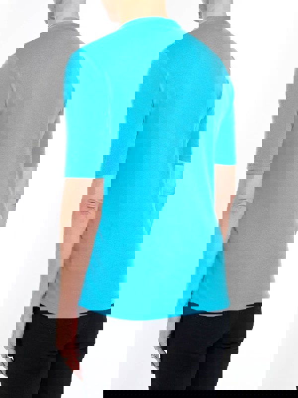 PennyPlain High Back Sweetheart Neck Top - Lagoon