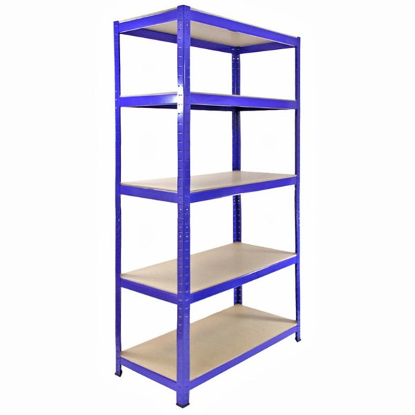 Monster Racking 3 x Monster Racking T-Rax Metal Storage Shelves - Blue 90cm W, 45cm D