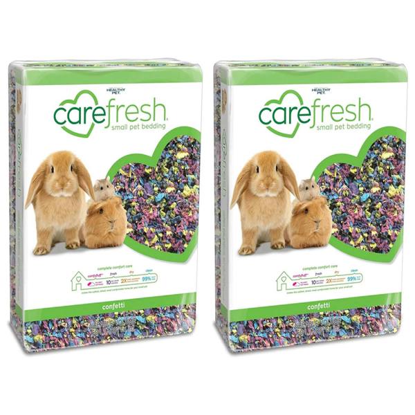 2 Bags 10L Each (20 Litres In Total) Small Dust-Free Confetti Natural Paper Pet Bedding With Odour Control