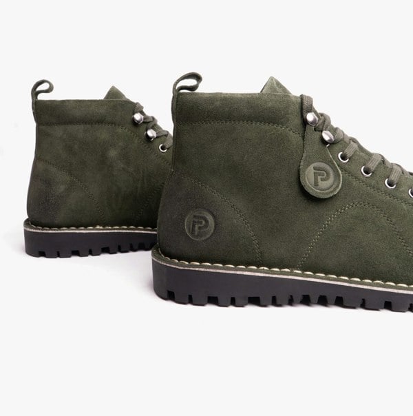 Popps 1961 MOD Mens Suede Boots Green