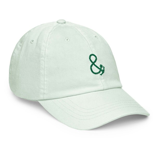 Anchor & Crew Pastel Ampersand Signature Chino Embroidered Baseball Cap