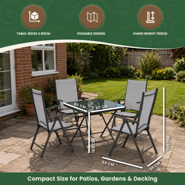Henley 4 Seater Garden Dining Set