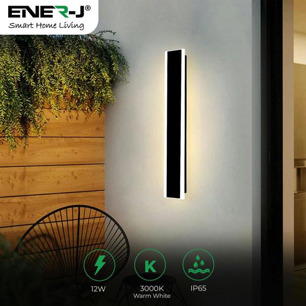 ENER-J 18W outdoor LED wall light with PIR motion sensor and IP65 waterproof protection