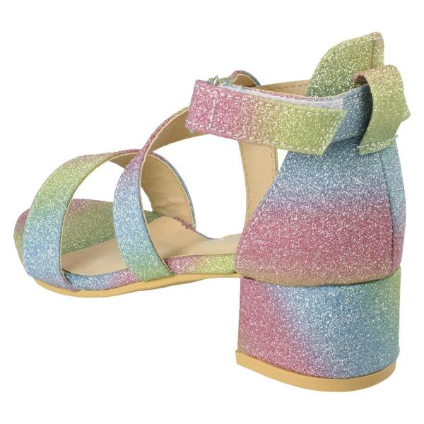 Spot On Girls Spot On Heeled Glitter Sandals H1125