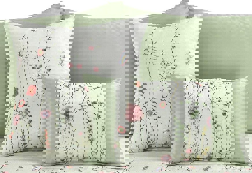 HomeSpace Direct Arabella Green Duvet Cover Set