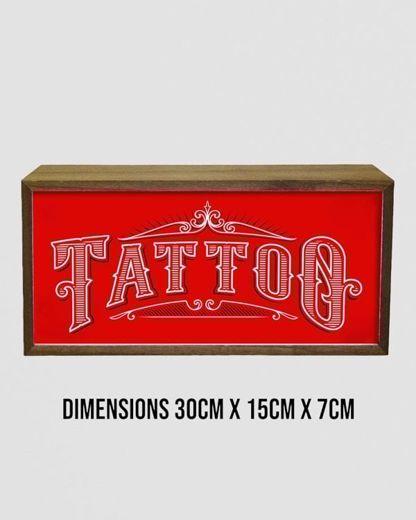 Light Box Tattoo Parlour Sign