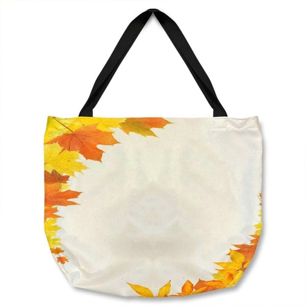Benjamin Tate Design Yellow Autumn Border Tote bag