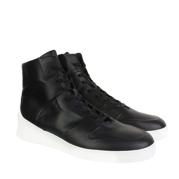 Dunhill Radial Spoiler hi-top sneakers in black leather