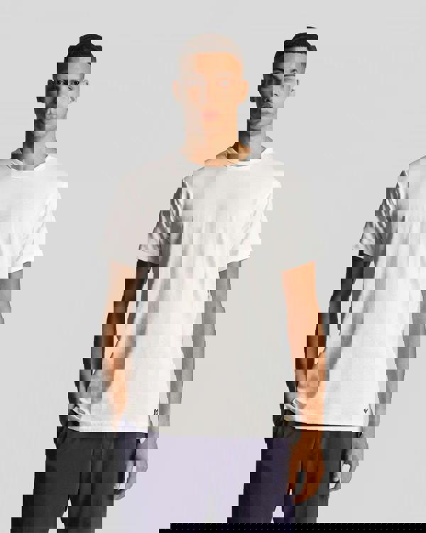 Lyle & Scott Mens Basic 3 Pack T-shirt - X044 Jet Black/ Mid Grey Marl/ White - CHO - Designer Mens Short Sleeve T-Shirts & Tops