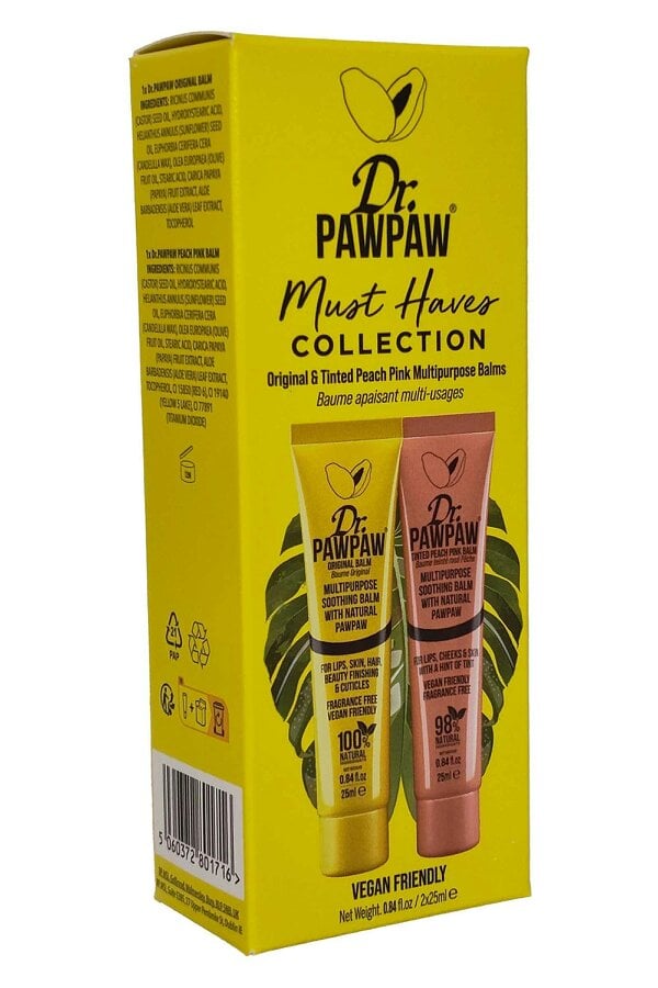 Dr PawPaw Dr Paw Paw Must Have Collection Multi Balm 2 x 25ml Original and Tinted Peach Pink