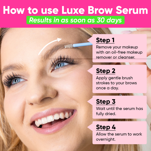 Âme Pure LUXE BROW - Eyebrow Growth Serum For Fuller & Darker Eyebrows