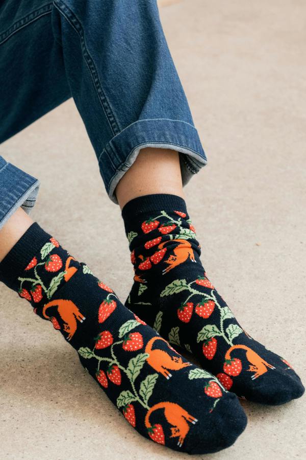 Lily & Me Charlotte The Cat Bamboo Socks And Decoration Giftbox