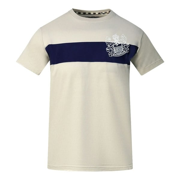 Aquascutum Block Aldis Logo T-Shirt - Beige