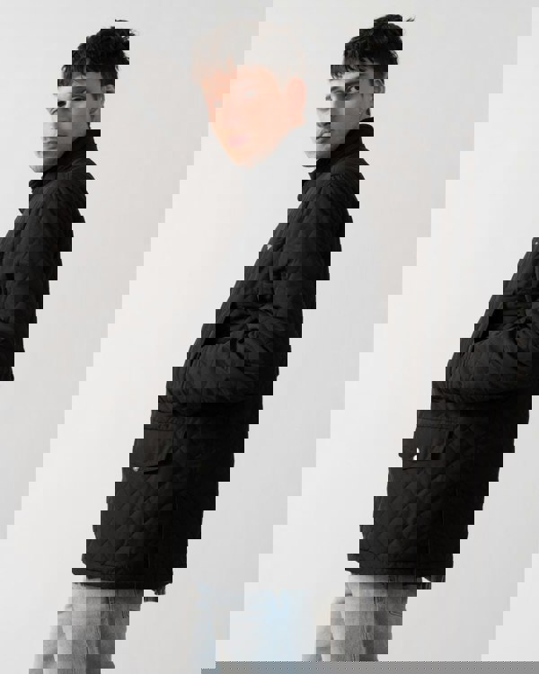 GANT Mens Quilted Windcheater Mid Jacket - 5 Black