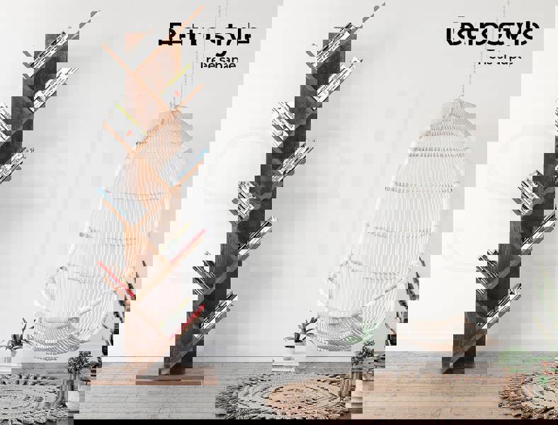 Levede Bookshelf Tree Bookcases Book Storage Wooden 8 Tier  Home Display Stand