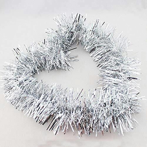 Silver Christmas Tinsel Garlands in Pack Sizes for Trees, Home and Seasonal Displays image 5