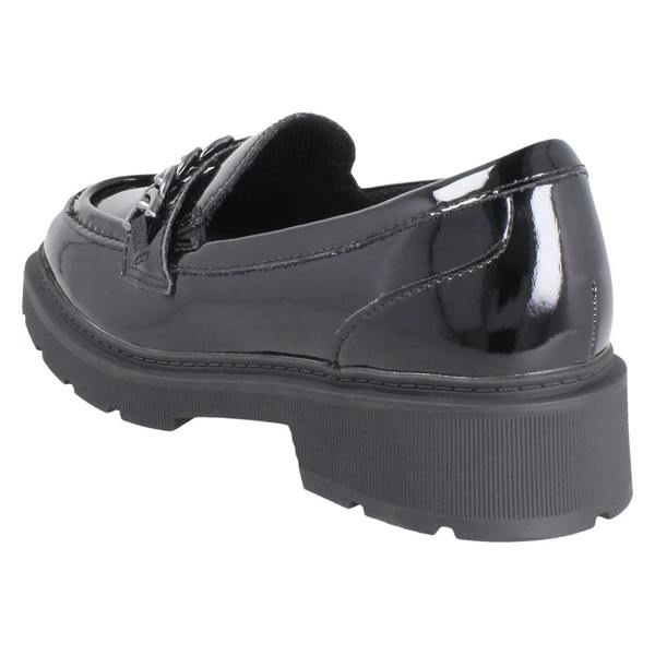 Clarks Girls Clarks Chunky Square Toe Loafer School Shoes Eris Edge