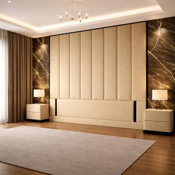 Great British Beds Serena Contrast piping Headboard