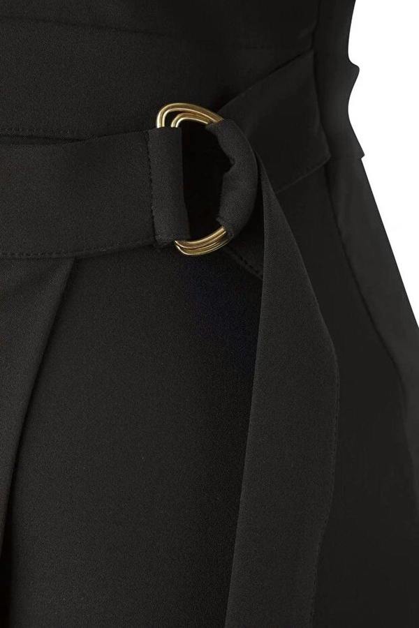 WOVCOR Woven Mini Plus Size Dress with Shorts and Belt
