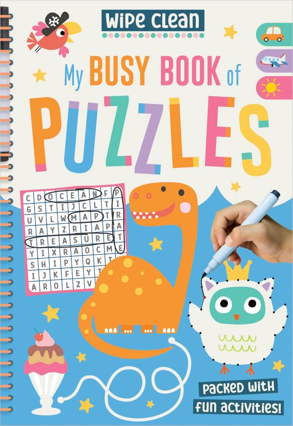 Wipe Clean: My Busy Book of Puzzles - Screen-free Travel Activities for children
