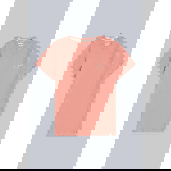 Animal Womens Marina Logo Organic T-Shirt - Pink