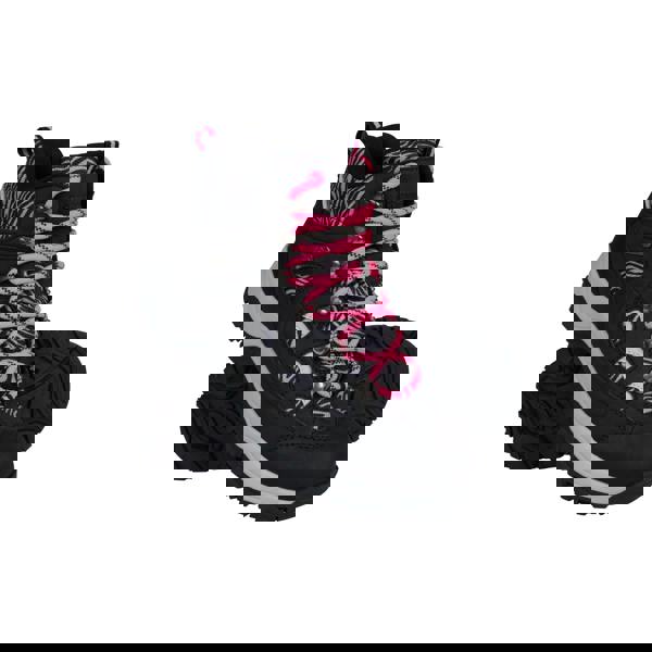 Mountain Warehouse Womens/Ladies Adventurer Leopard Print Faux Suede Waterproof Walking Boots - Bright Pink - 