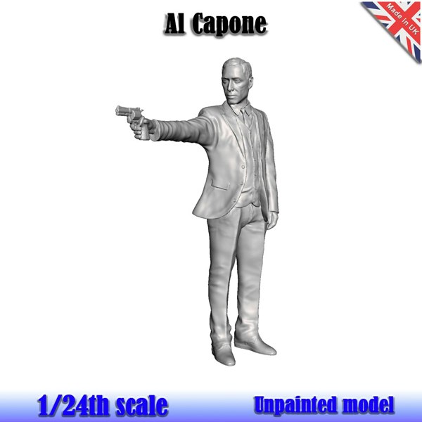 MCSlots Al Capone Unpainted Figure 1:24 Scale Wasp Al Cap 24