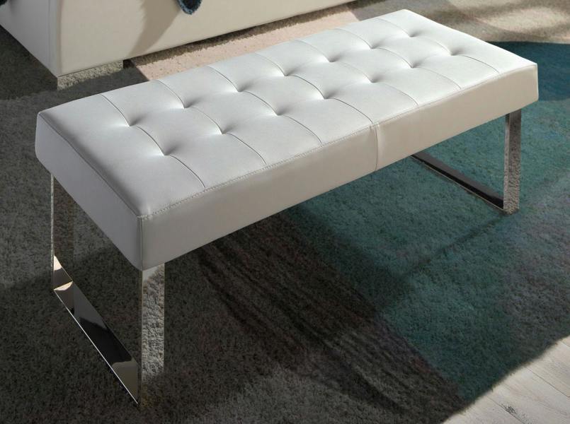 Angel Cerdá White Leatherette Bench 5000