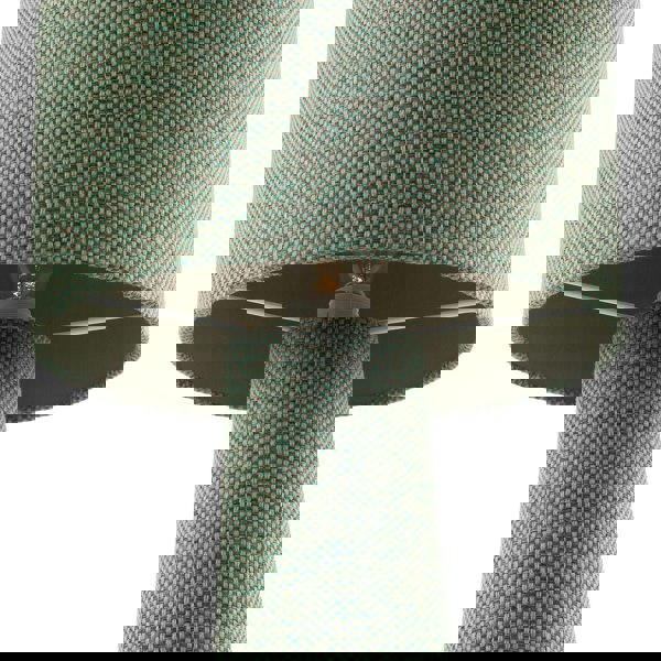 Forest and Olive Green Jacquard Linen Lamp with Fabric Shade and Base Image 4