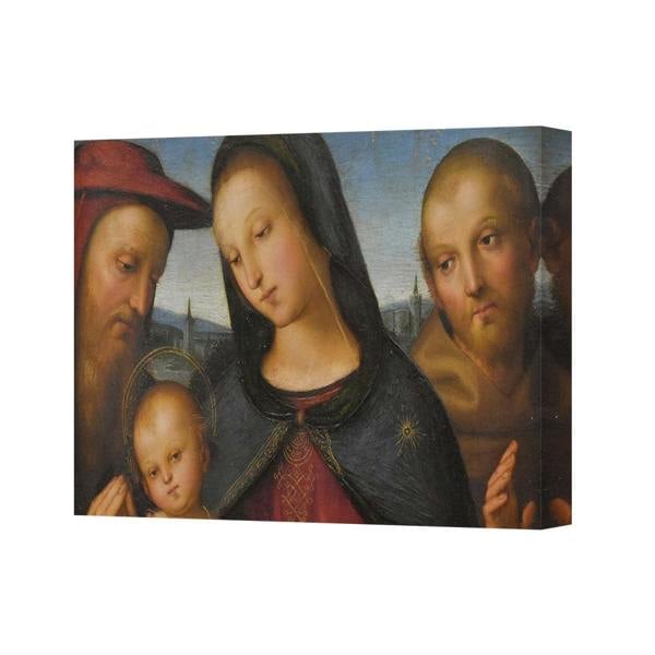 Benjamin Tate Design Virgin Mary And Child Canvas Wall Art Religious Reproduction
