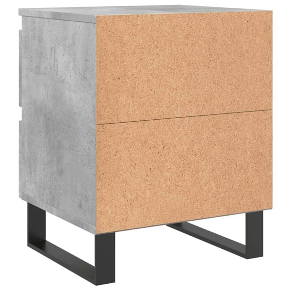 Berkfield Bedside Cabinet Concrete Grey 40x35x50 cm Engineered Wood