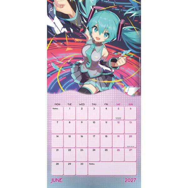 Hatsune Miku Calendar 2027, Wall Calendars, Month To View, Entertainment, Gift