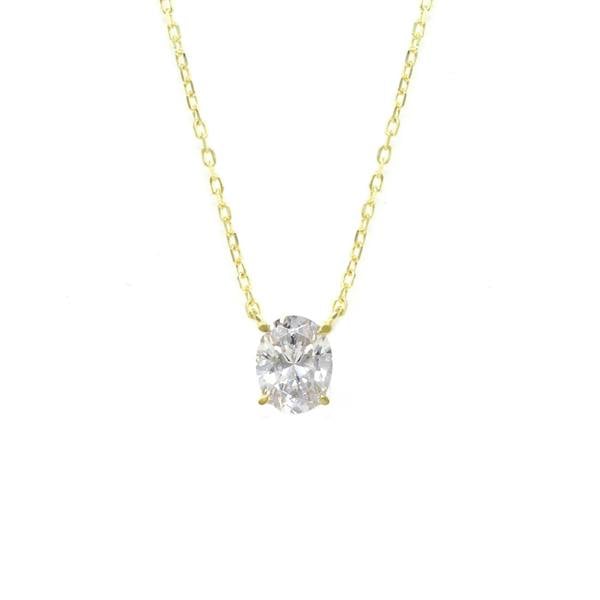 Say It With Oval Gold Necklace