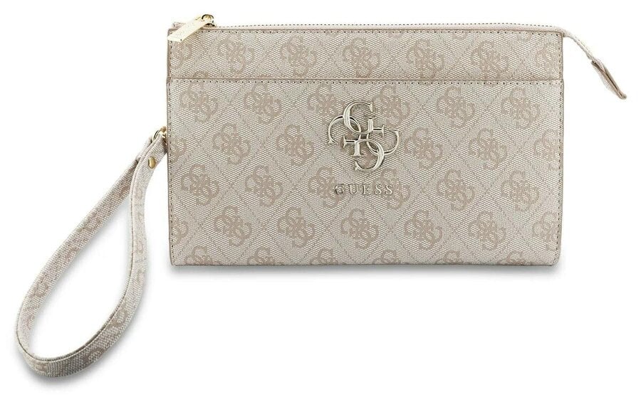 Guess PU Big 4G Logo Universal Phone Pouch with Strap Pink - GUWPO5P4GP4GLP