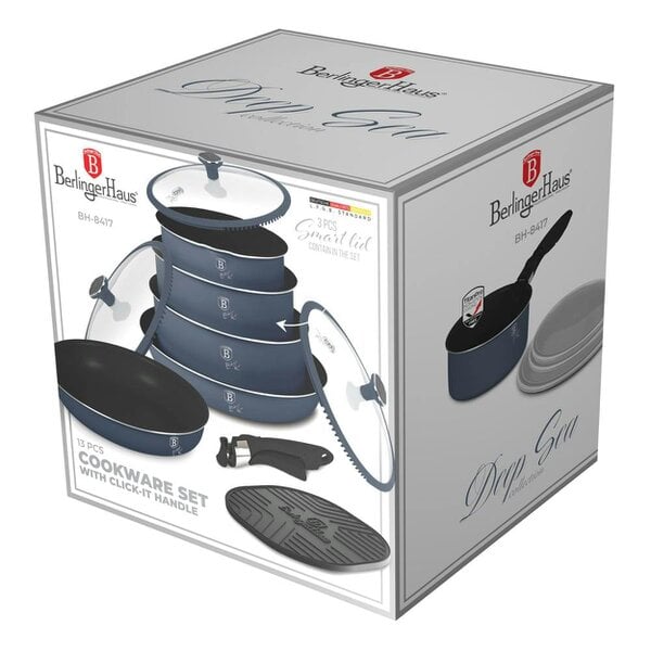 Berlinger Haus 13-Piece Cookware Set  Berlinger Haus BH8417 | Deep Sea