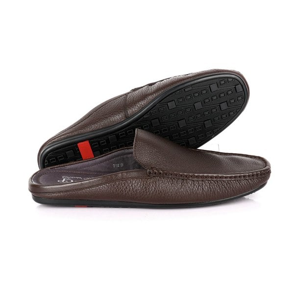 David WeJ Alfred Soft Leather Slip On Loafers - Brown