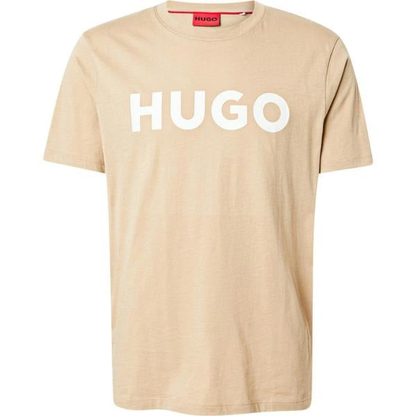 Hugo Mens Logo Regular T-Shirt - Beige - 